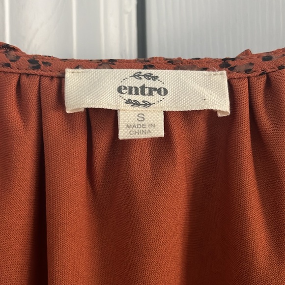 NWOT Entro Blouse - Picture 3 of 9